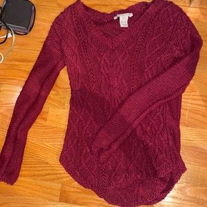 American Rag burgundy XS sweater